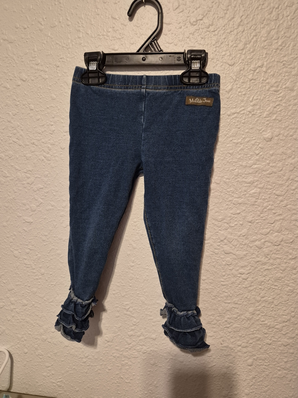 Matilda Jane Girls' Blue Ruffle Hem Jeans